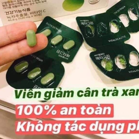 VIÊN UỐNG GIẢM CÂN TRÀ XANH Amore HERA (QTSK-18)