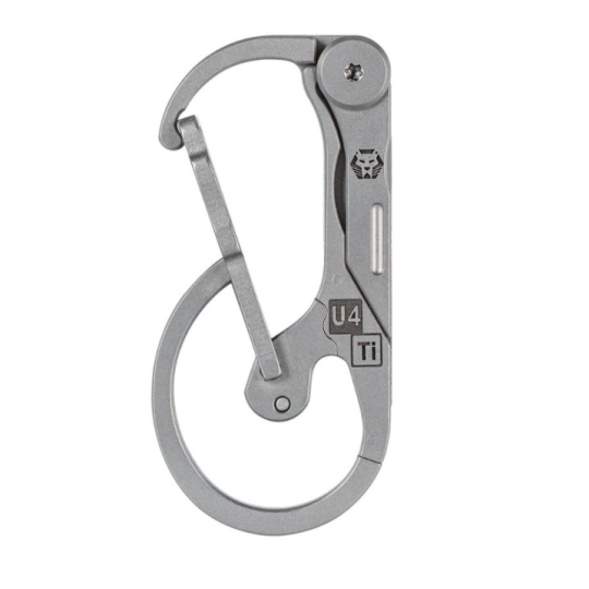 MÓC KHOÁ TITANIUM ROVYVON U4 CARABINER LƯỠI DAO SỐ 11 (EDC-1)