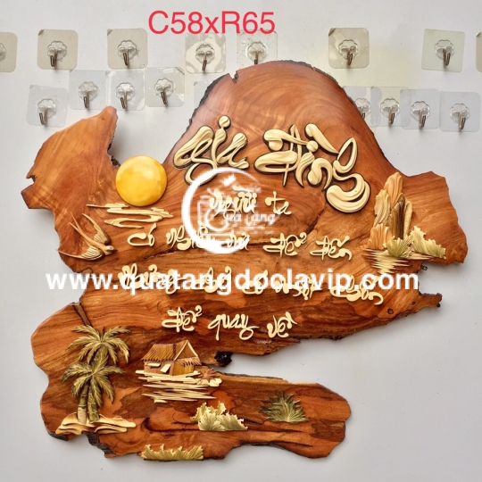 Tranh Thư Pháp Chữ Gia Đình (QTTG-33)