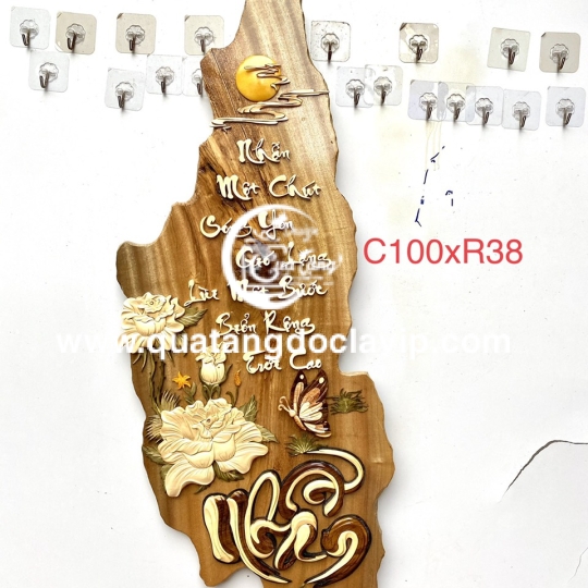 Tranh Gỗ Chữ Nhẫn (QTTG-34)